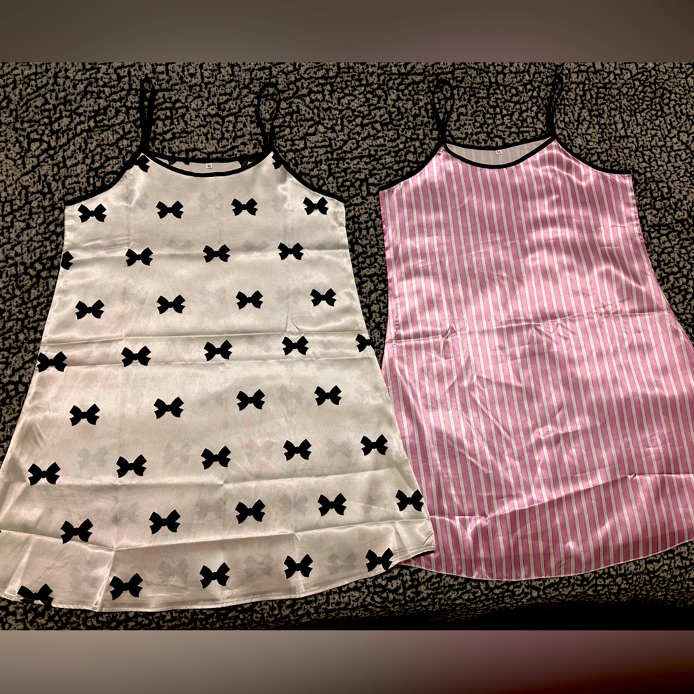 Silk night gowns